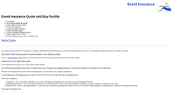 Desktop Screenshot of insureevents.net