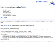 Tablet Screenshot of insureevents.net